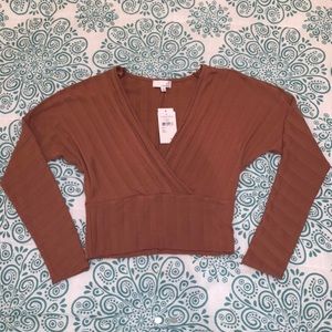 Nordstrom “Ten Sixty Sherman” Camel long sleeve top